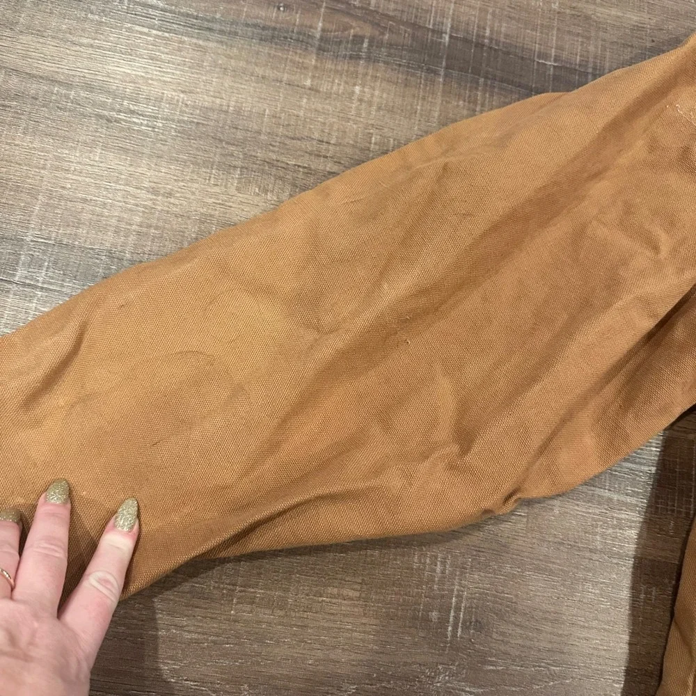 Walls Vintage Hunting Jacket Brown Blaze Orange Quilted Shoulder Game Pocket‎ L